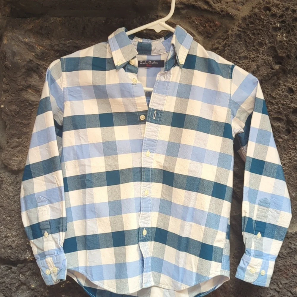 Brooks Brothers Blue and White Checkered Shirt - Picture 1 of 7